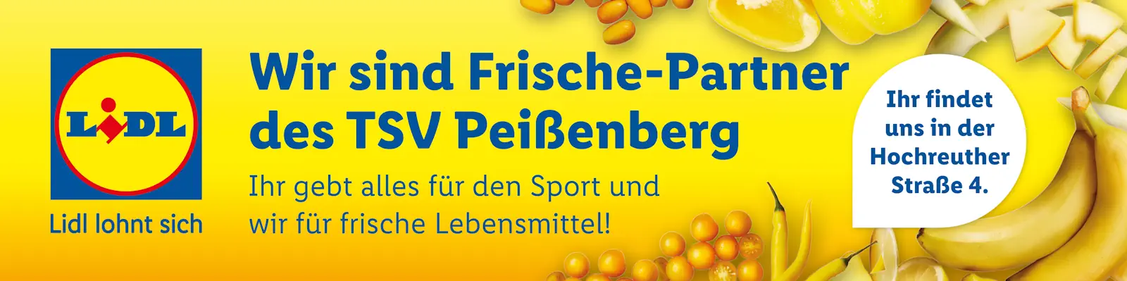 Lidl Peißénberg Sponsor