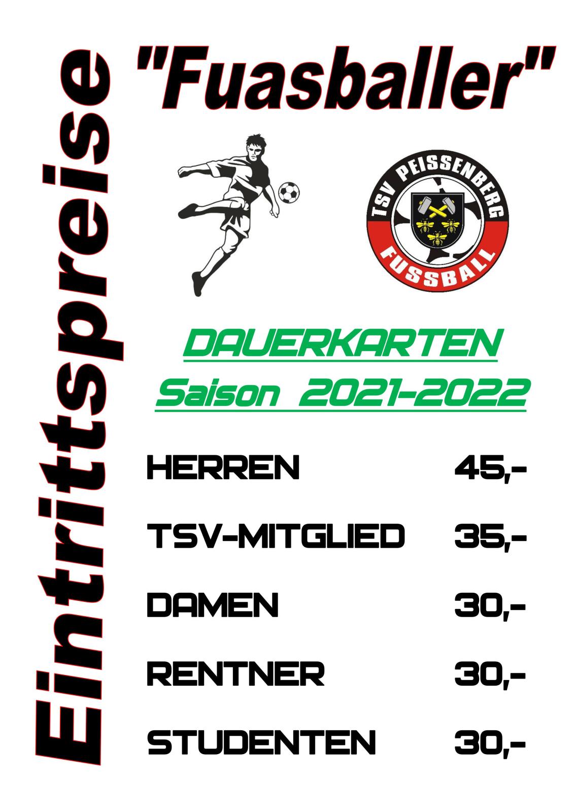 TSV Peißenberg Fußball Dauerkarten